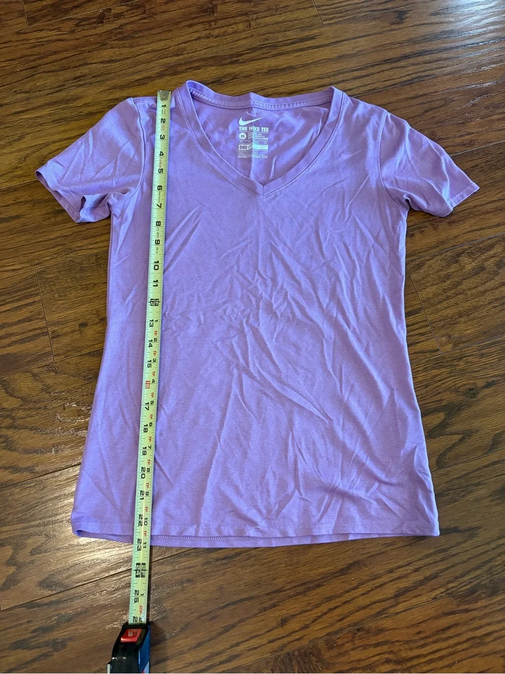 Nike Women's Lavender V-Neck Short Sleeve Tee